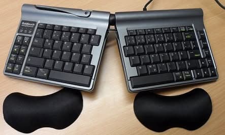Clavier ergonomique tendinite clavier ergonomique dessus