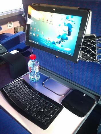 travailler dans le train